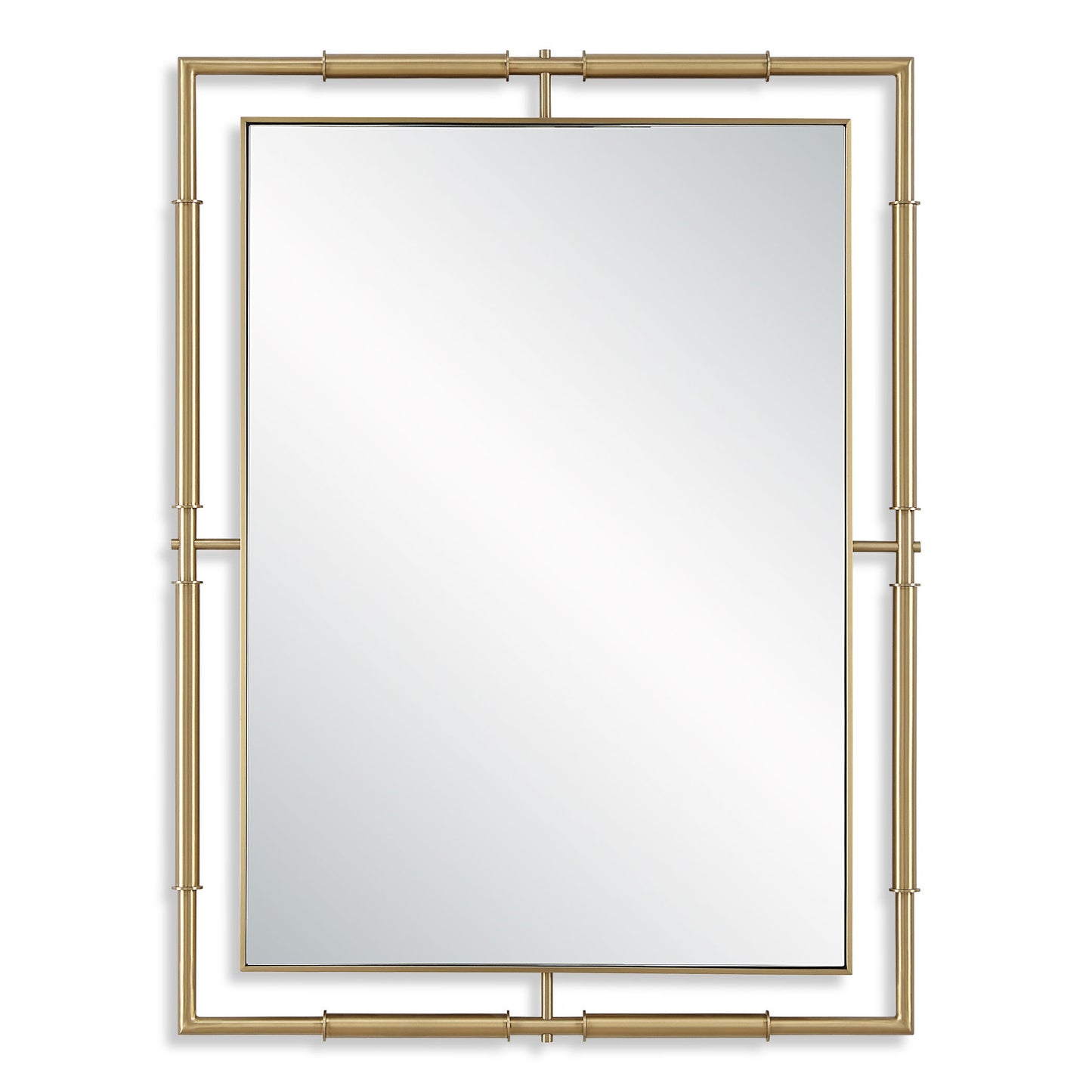 It's All Connected - Rectangle Brass Mirror