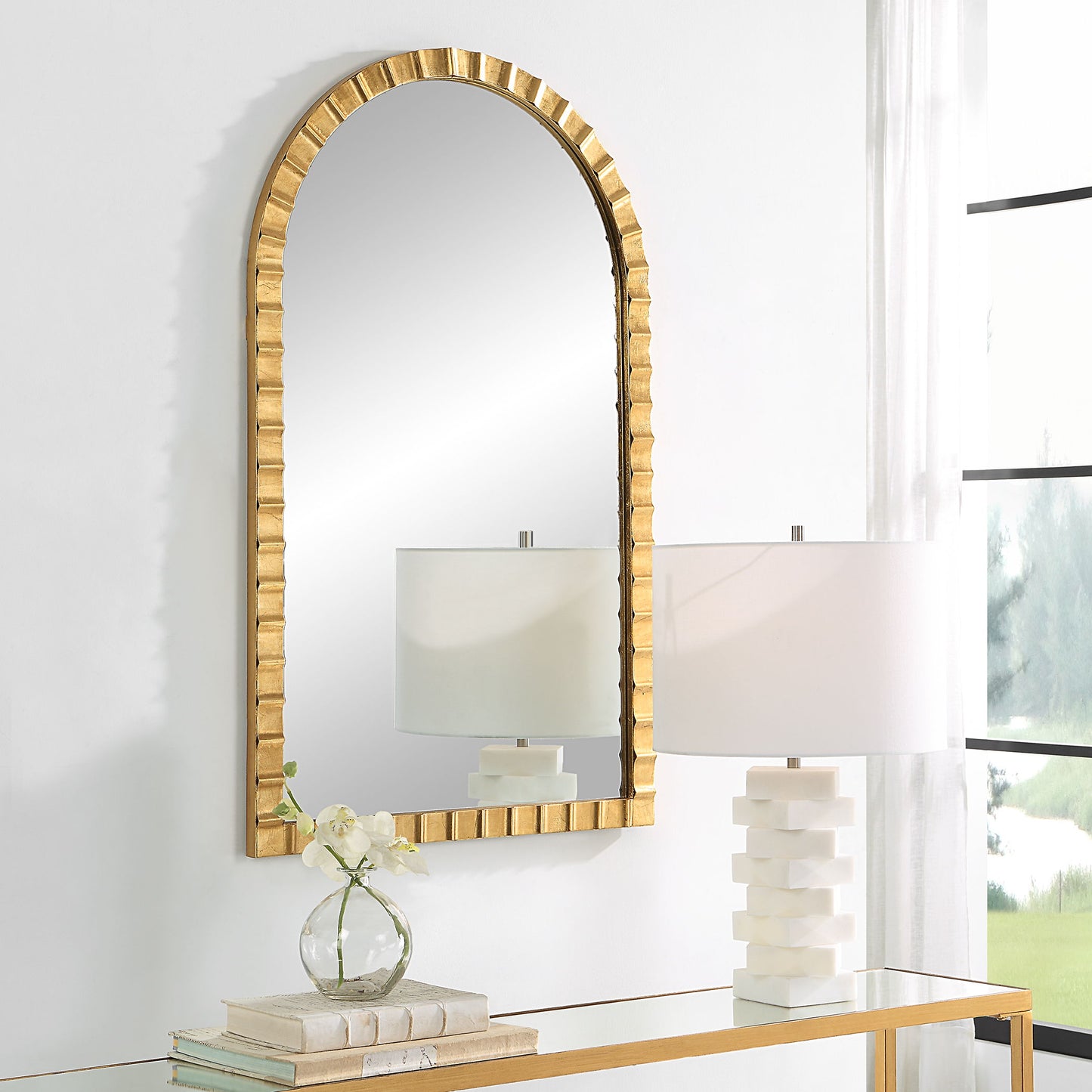 Dandridge - Arch Mirror - Gold