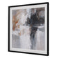 Wings Neutral - Abstract Framed Print - Black