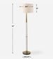 Faro - White Marble Floor Lamp