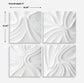 Snowdrift - Scultped White Wall Decor (Set of 4)