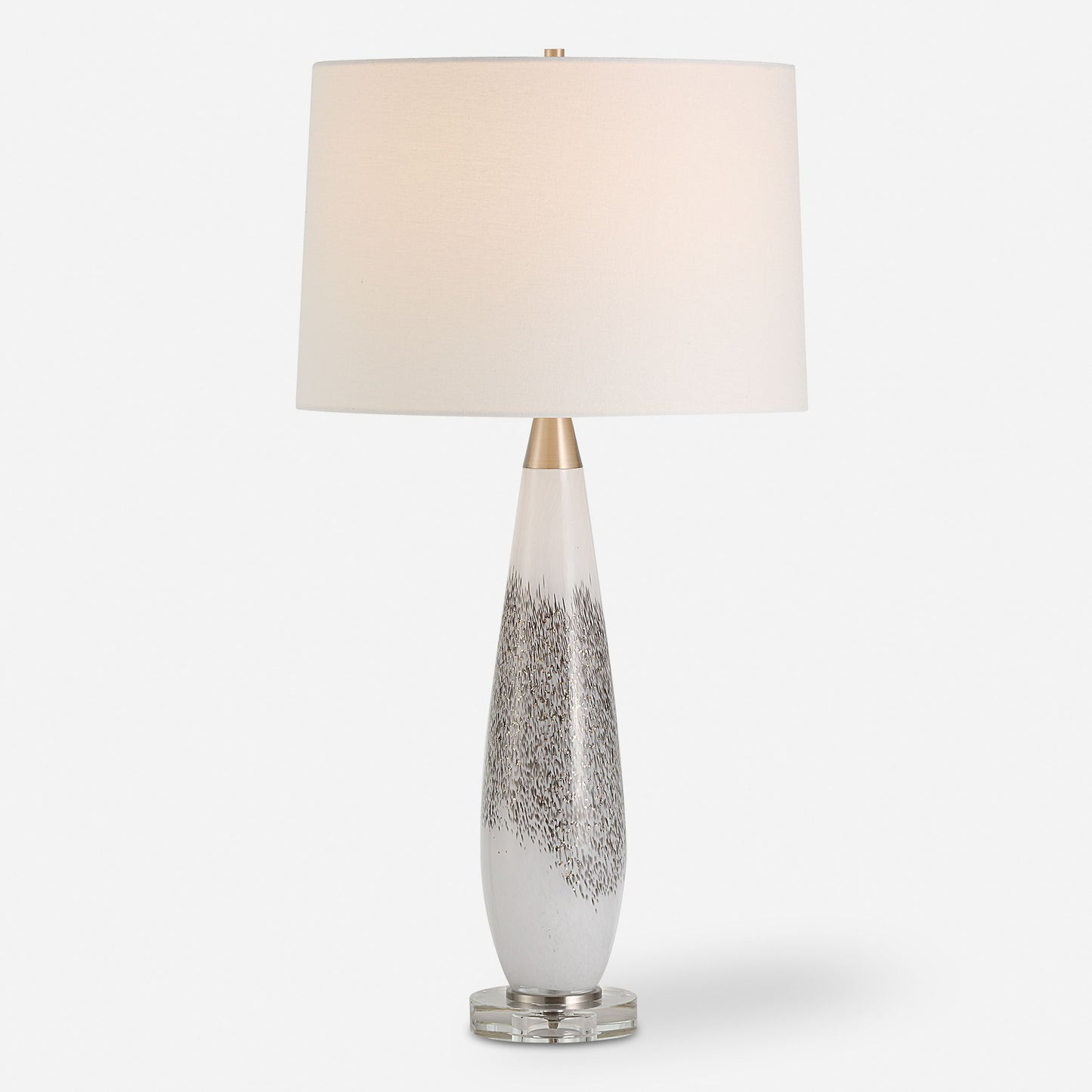 Quinn - Table Lamp - White & Silver