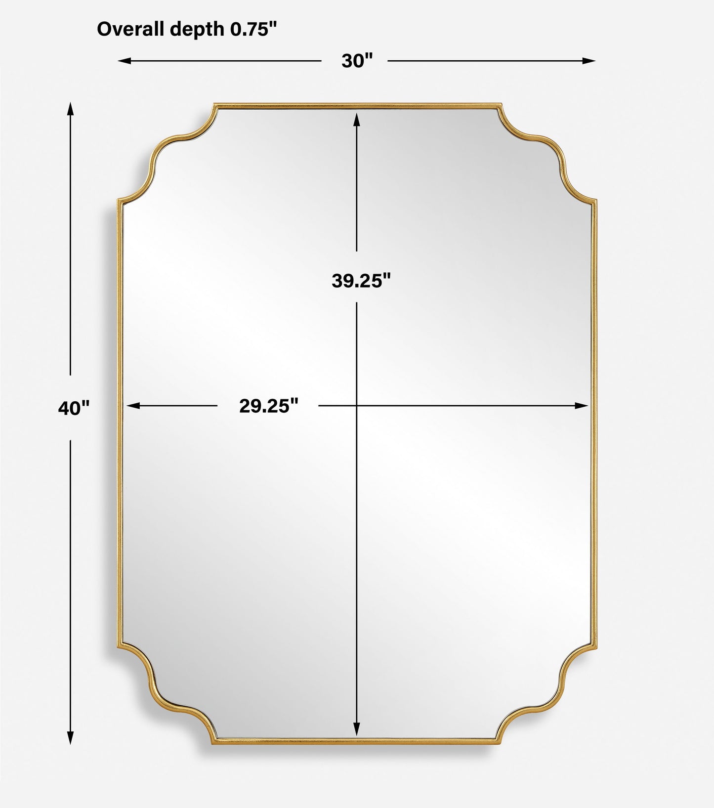 Lennyn - Gold Vanity Mirror