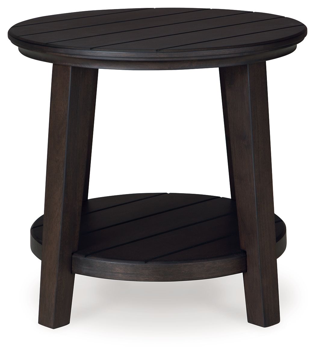 Celamar - Dark Brown - Round End Table