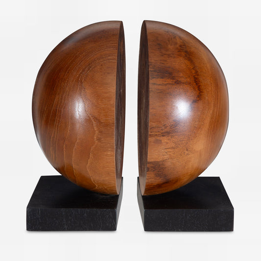 Teak And Noir - Bookends (Set of 2) - Light Brown