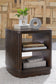 Korestone - Dark Brown - Square End Table