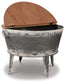 Shellmond - Metallic / Brown / Beige - Accent Cocktail Table