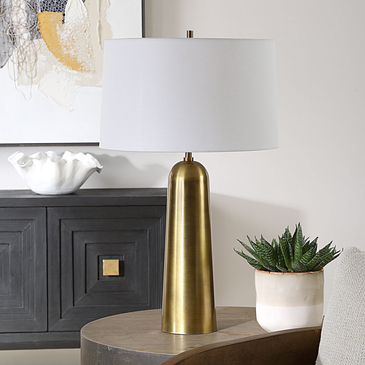 Flinchem - Brass Table Lamp - Bronze