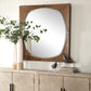 Garonne - Square Walnut Mirror