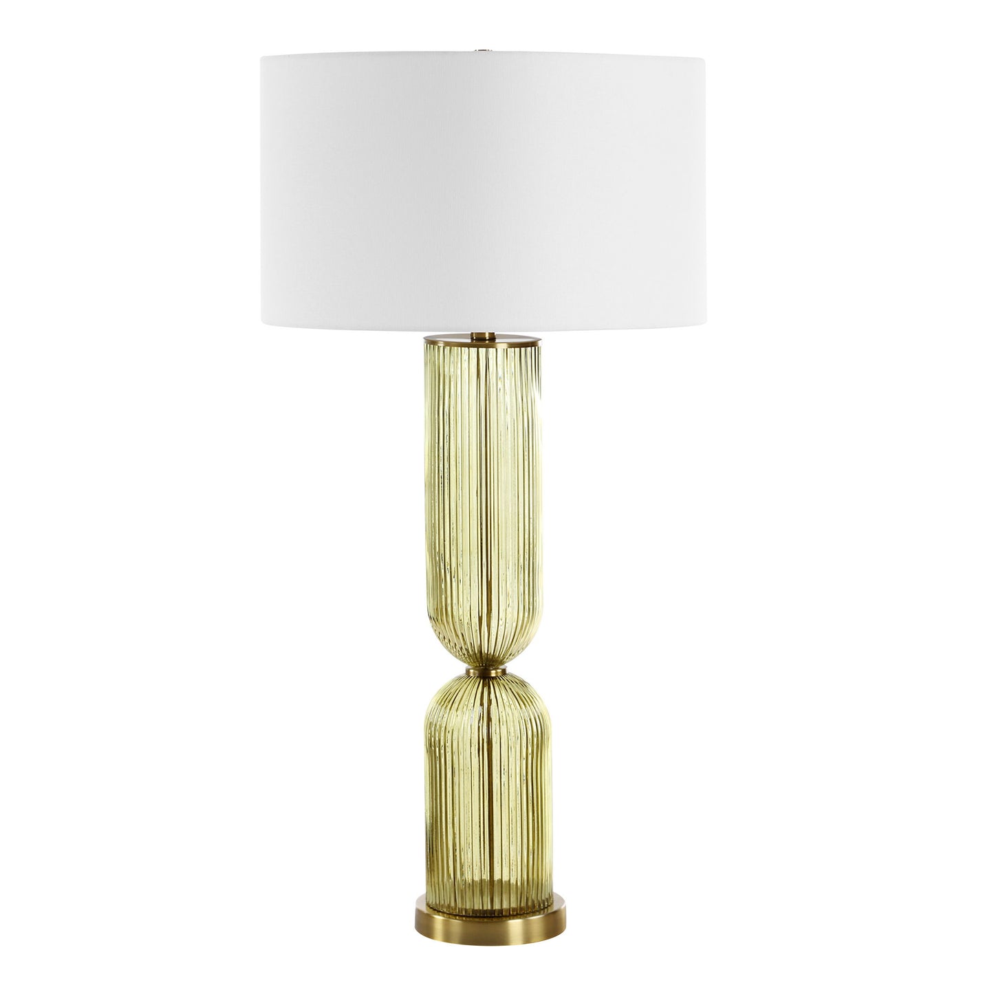 Mirah - Glass Table Lamp - Olive Green