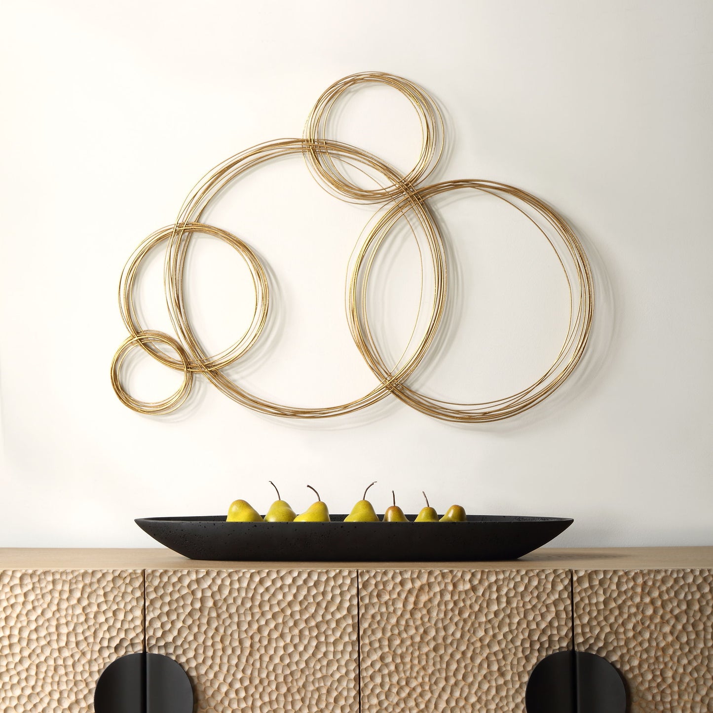 Golden Bubbles - Metal Wall Decor