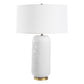 Iona - White Glaze Table Lamp - White