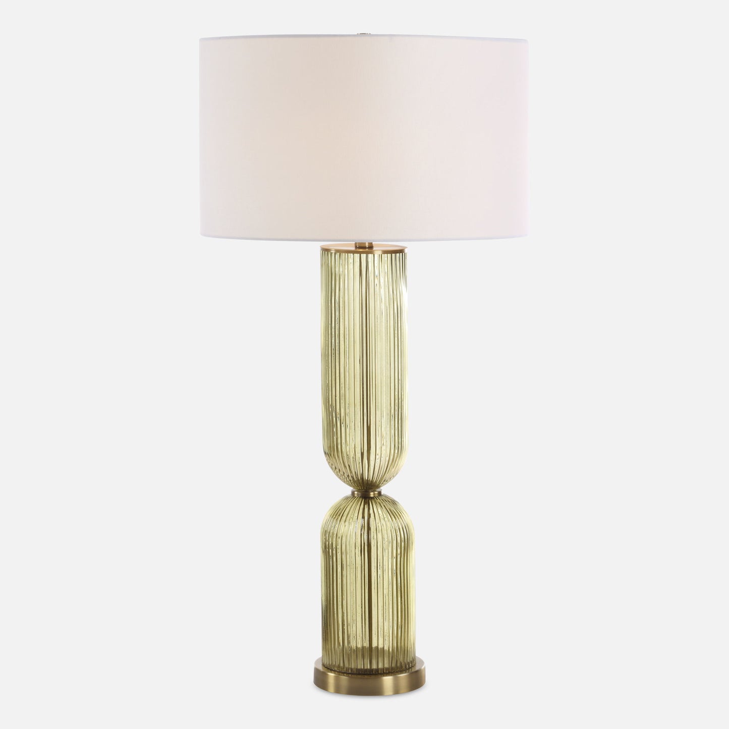 Mirah - Glass Table Lamp - Olive Green