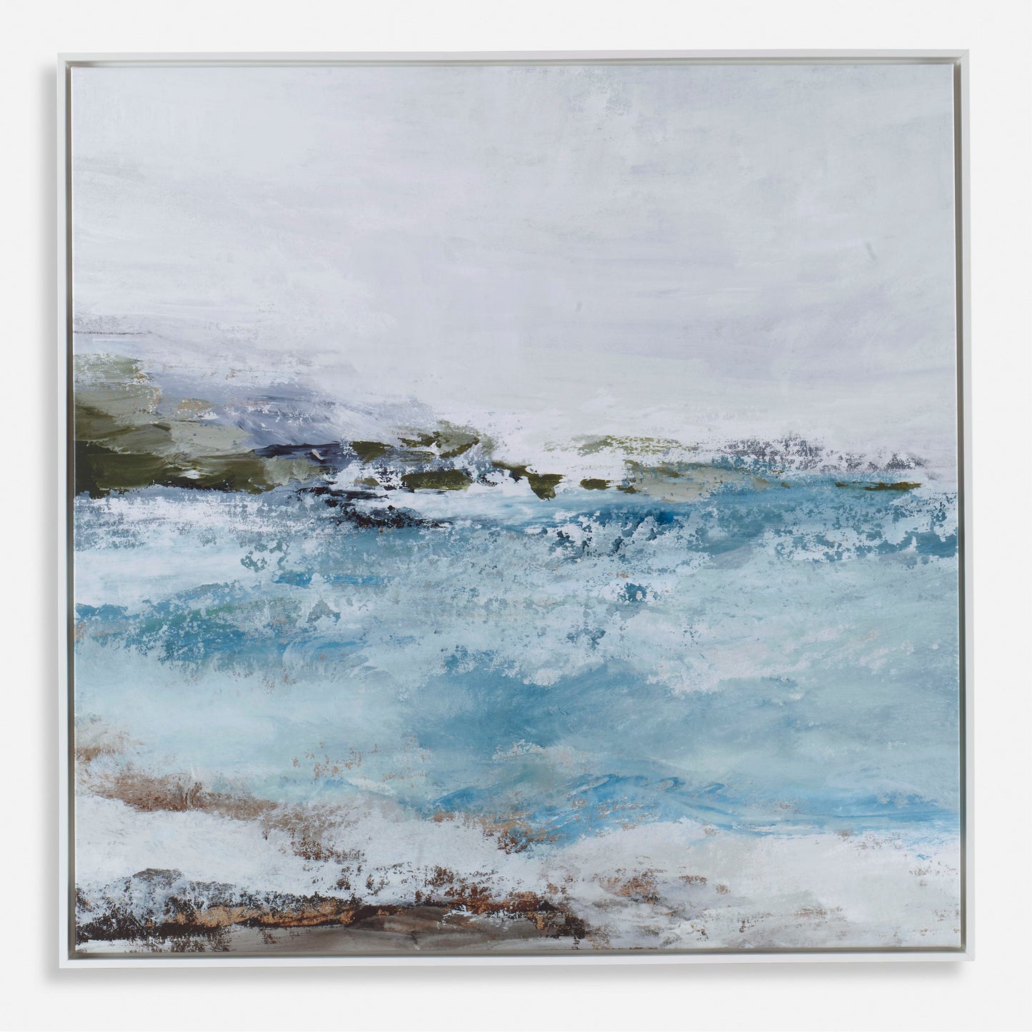 Blue Essence - Coastal Framed Canvas