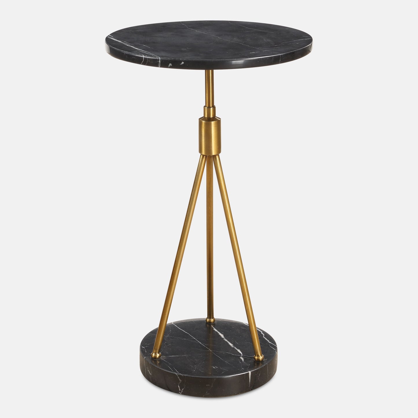 Rosston - Marble Accent Table - Black