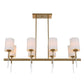 Awyr - 8 Light Linear Chandelier - Bronze