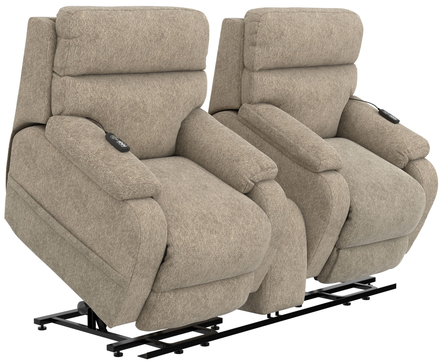 Regenerator - Dual Lift Power Headrest Console Loveseat With CR3 Heat/Massage/Lumbar/Zero Gravity