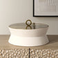 Luxe - White Shagreen Round Box