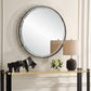 Crystalline - Round Mirror - White