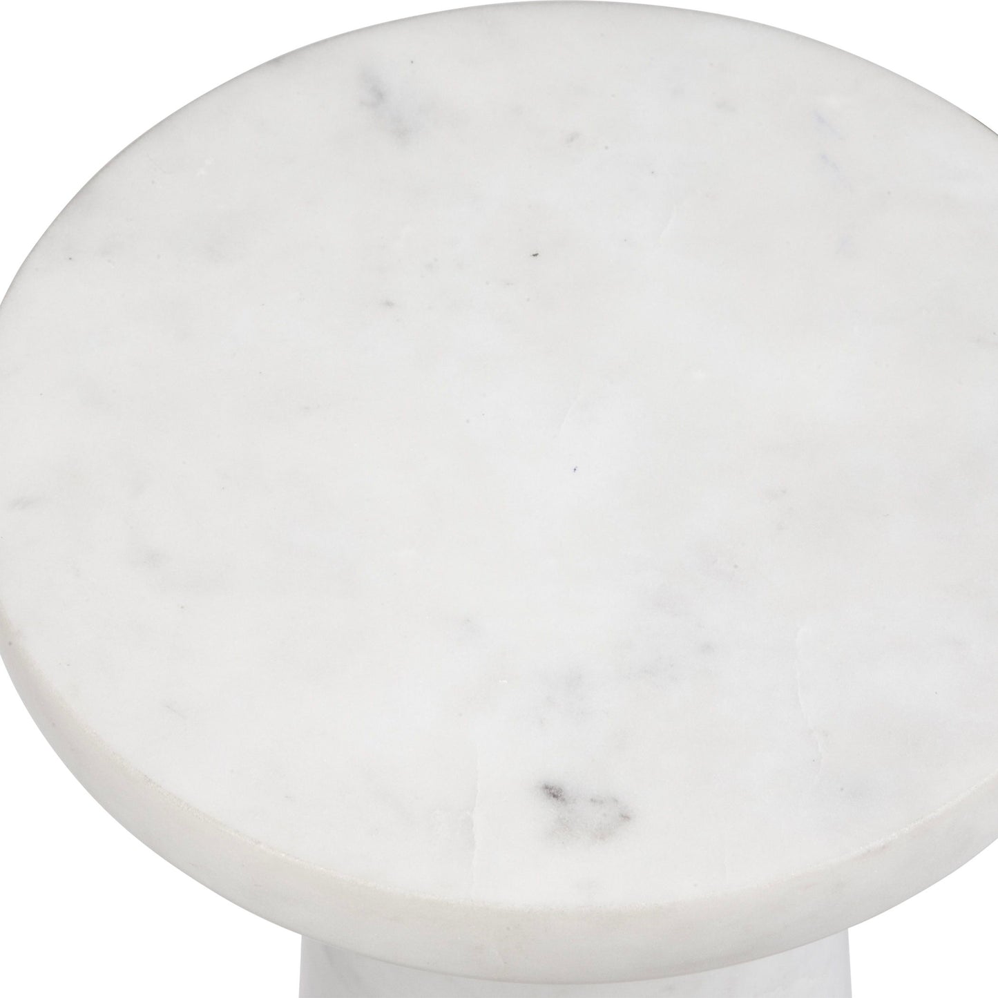 Lirra - Marble Drink Table - White