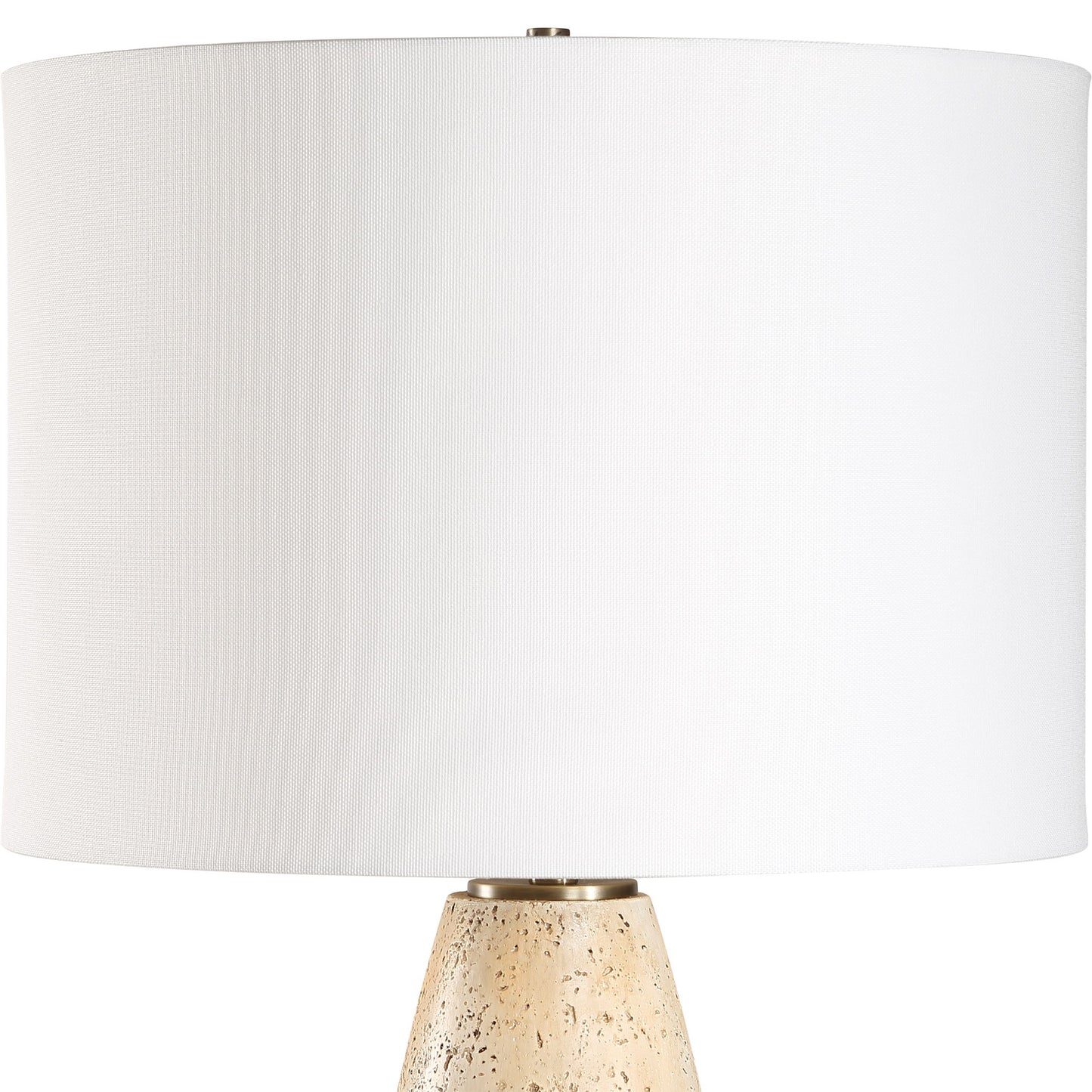 Maury - Travertine Table Lamp - Beige