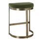 Ivanna - Brass Counter Stool - Moss