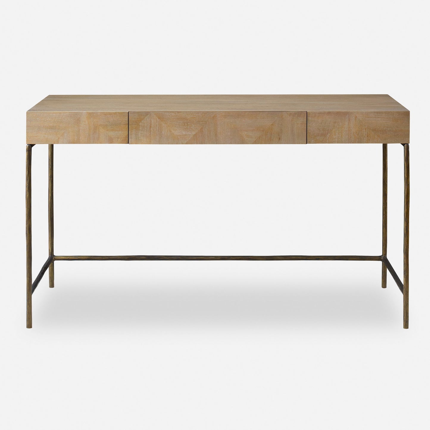 Aristotle - Natural Wood Modern Desk