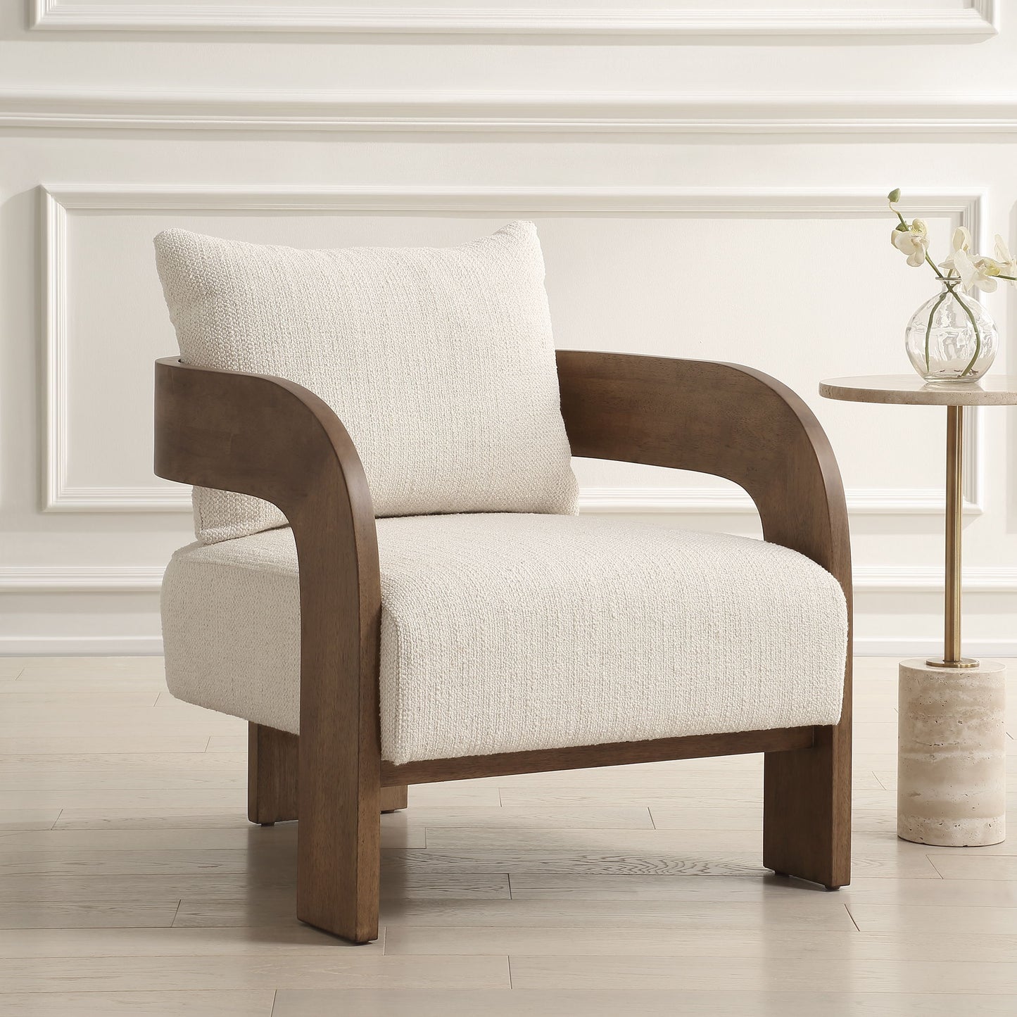 Rowan - Accent Chair - Ivory