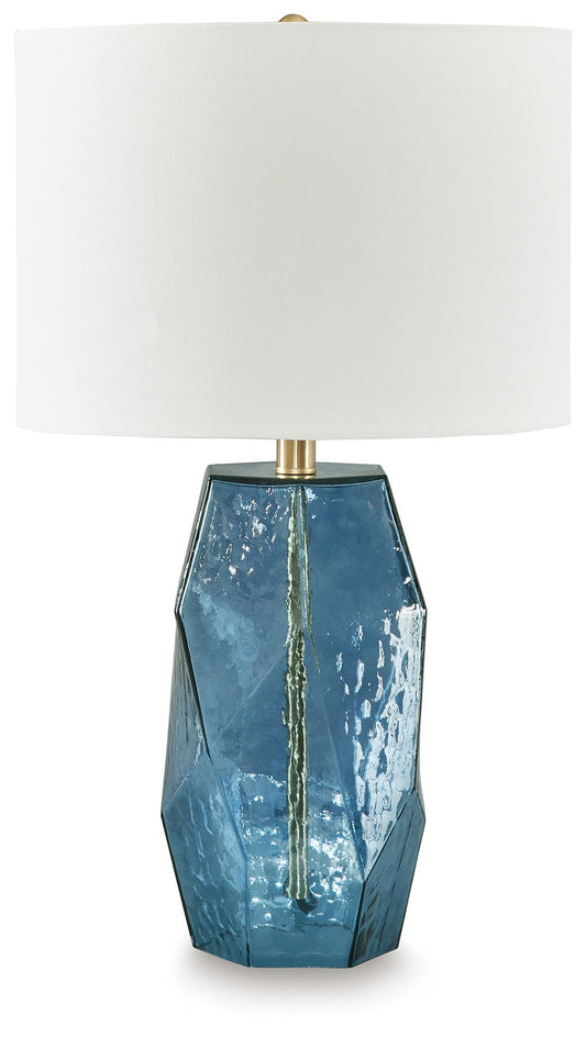 Tallow - Blue - Glass Table Lamp