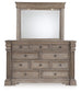 Blairhurst - Light Grayish Brown - Dresser And Mirror