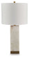 Linderfield - White / Gold Finish - Alabaster Table Lamp