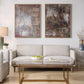 Molten Patina - Framed Canvases (Set of 2) - Dark Brown