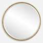 Sutton - Aged Gold Round Mirror