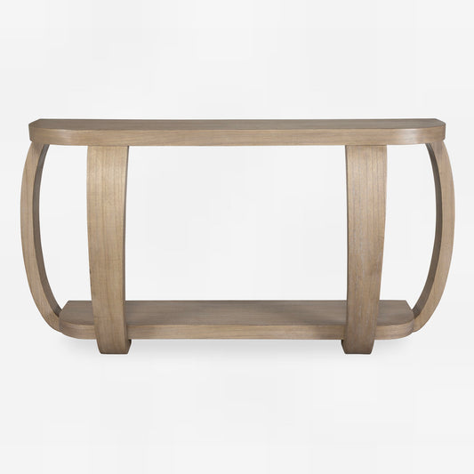 Adona - Wood Console Table - Light Brown