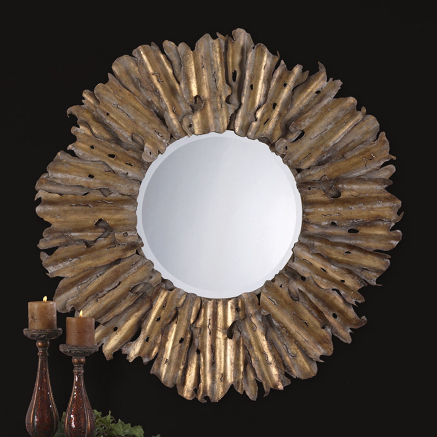 Hemani - Antique Gold Mirror