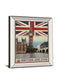 Vintage Travel London By The Portmanteau Collection - Mirror Framed Print Wall Art - Blue