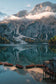 Boat House View By Martin Podt (Framed) (Small) - Blue