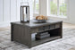 Montillan - Grayish Brown - Lift Top Cocktail Table