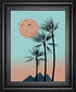 Passion In The Tropics I By Hal Halli - Framed Print Wall Art - Light Blue