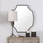 Ulalia - Scalloped Mirror - Black