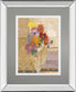 Pansy By Hollack - Mirror Framed Print Wall Art - Orange