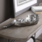 Three Peas In A Pod - Metallic Sculpture - Pearl Silver