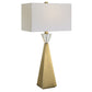 Arete - Modern Brass Table Lamp - Gold