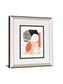 Luminous Tumble I By Laura Marshall Mirrored Frame - Red