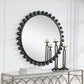 Cyra - Round Mirror - Black