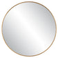 Junius - Large Round Mirror - Gold