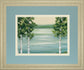 Quiet Lake By Rita Vindeszia - Framed Print Wall Art - Green