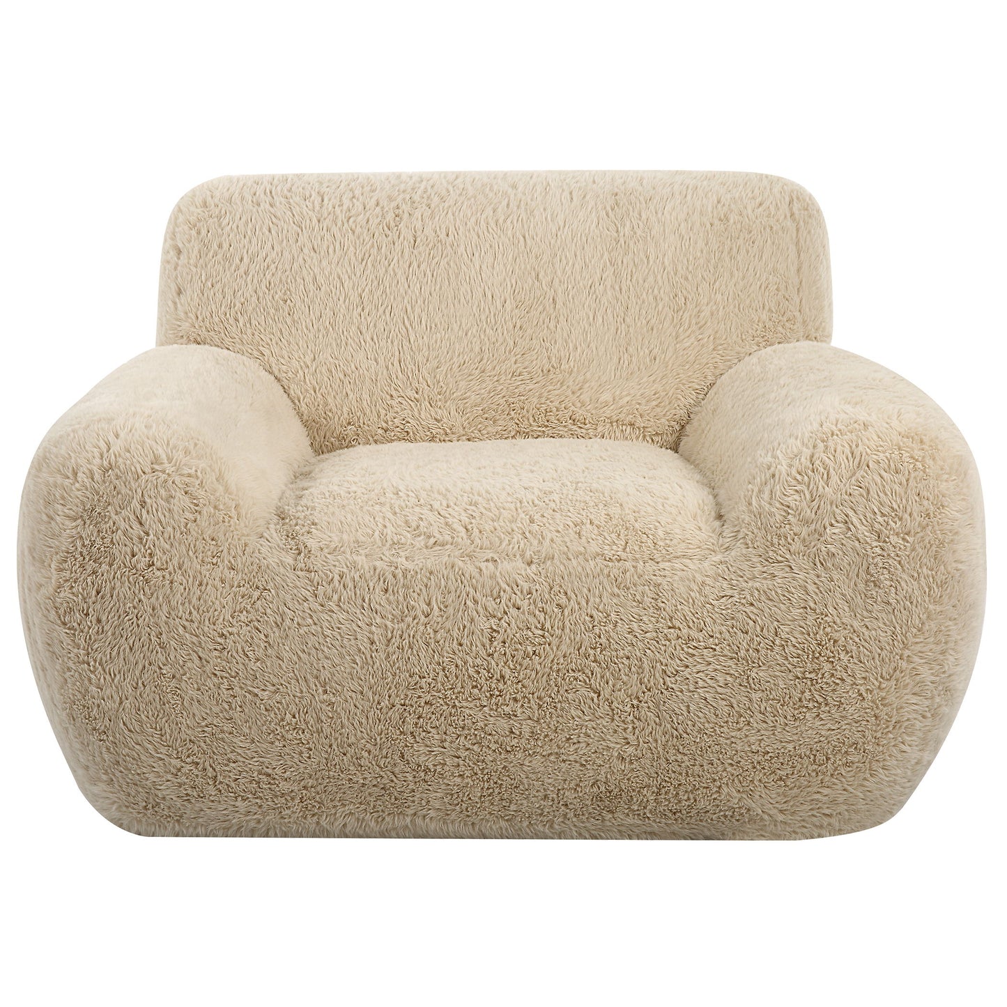 Abide - Sheepskin Accent Chair - Beige