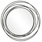 Whirlwind - Round Mirror - Black