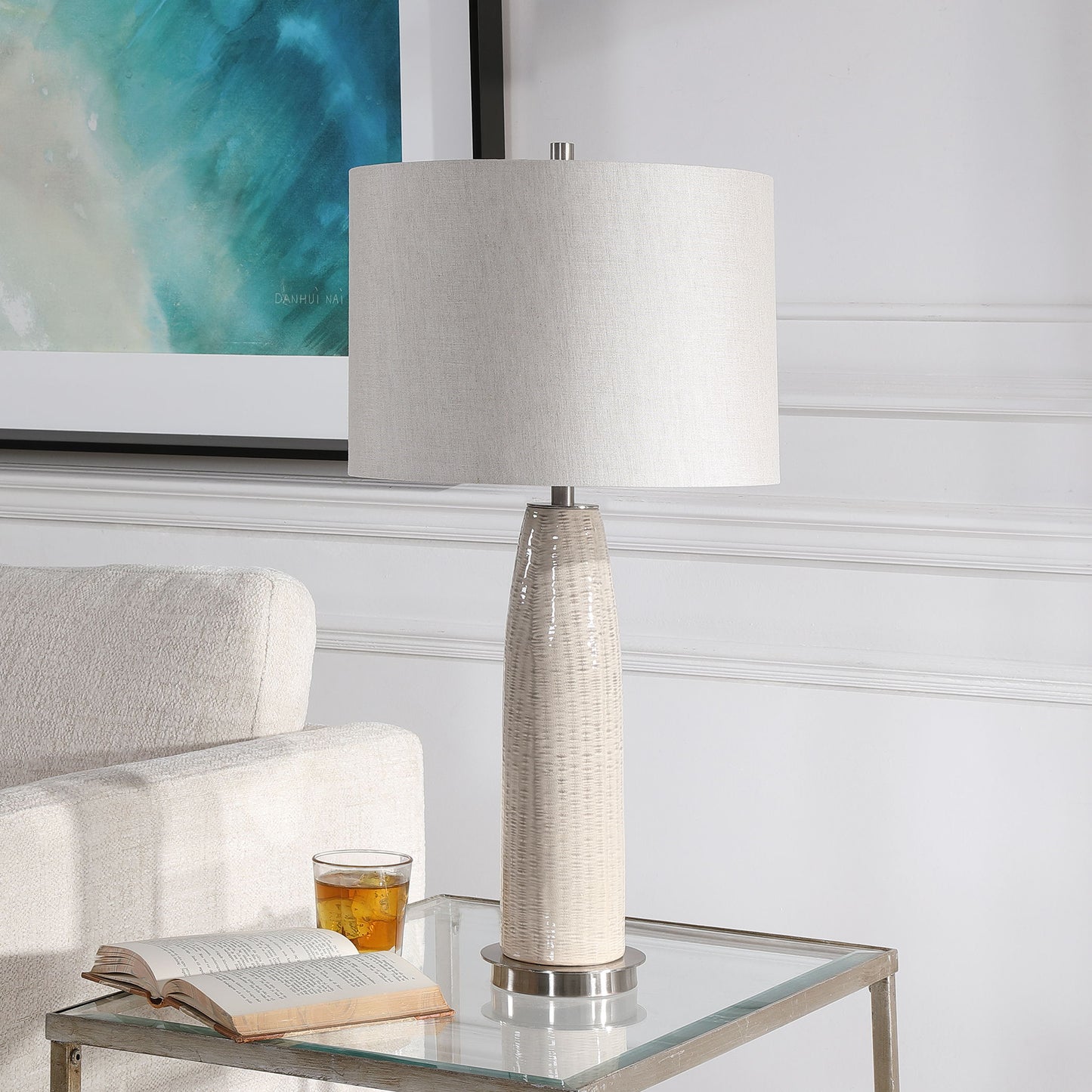 Delgado - Table Lamp - Light Gray